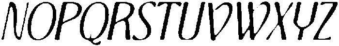 CS Agnella Drawn Italic otf (400) Font UPPERCASE