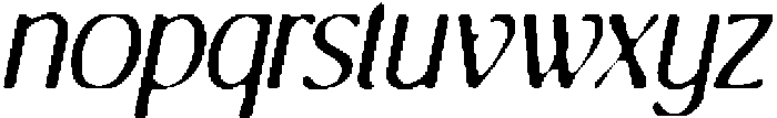 CS Agnella Drawn Italic otf (400) Font LOWERCASE