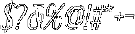 CS Agnella Pixel Outline otf (400) Font OTHER CHARS