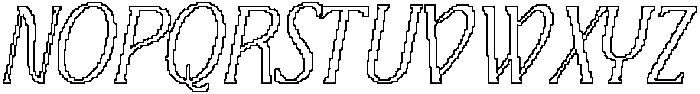 CS Agnella Pixel Outline otf (400) Font UPPERCASE