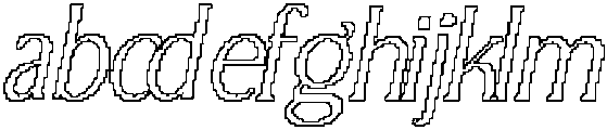 CS Agnella Pixel Outline otf (400) Font LOWERCASE