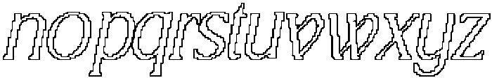 CS Agnella Pixel Outline otf (400) Font LOWERCASE