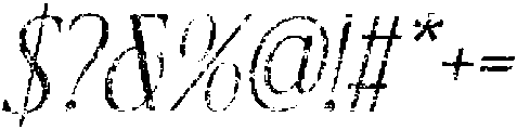 CS Agnella Stamp Italic otf (400) Font OTHER CHARS