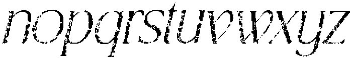 CS Agnella Stamp Italic otf (400) Font LOWERCASE