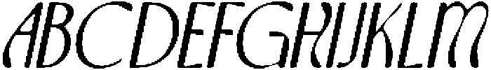 CS Akagi Drawn Italic otf (400) Font UPPERCASE
