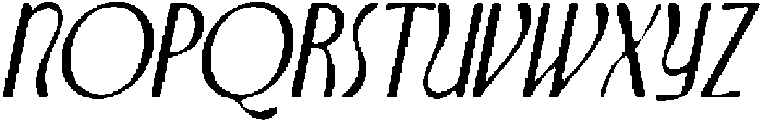 CS Akagi Drawn Italic otf (400) Font UPPERCASE