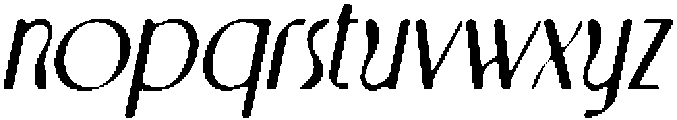 CS Akagi Drawn Italic otf (400) Font LOWERCASE