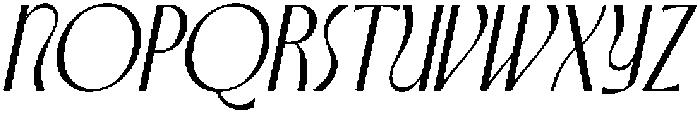 CS Akagi Italic otf (400) Font UPPERCASE