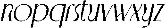 CS Akagi Italic otf (400) Font LOWERCASE