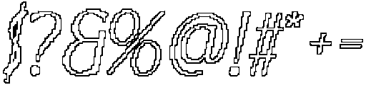 CS Akagi Pixel Outline otf (400) Font OTHER CHARS