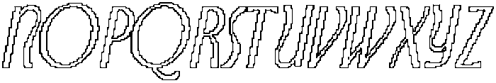 CS Akagi Pixel Outline otf (400) Font UPPERCASE