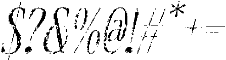 CS Akira Stamp Italic otf (400) Font OTHER CHARS
