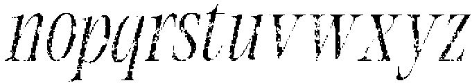 CS Akira Stamp Italic otf (400) Font LOWERCASE