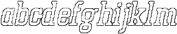 CS Akrone Pixel Italic Outline otf (400) FONT