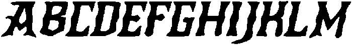 CS Alchemy Drawn Italic otf (400) Font UPPERCASE