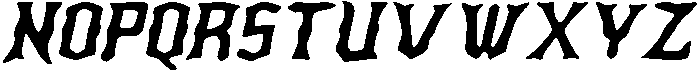 CS Alchemy Drawn Italic otf (400) Font UPPERCASE