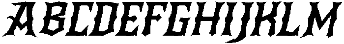 CS Alchemy Italic otf (400) Font UPPERCASE