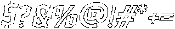 CS Alchemy Pixel Outline otf (400) Font OTHER CHARS