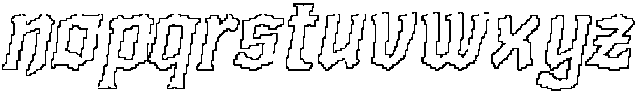 CS Alchemy Pixel Outline otf (400) Font LOWERCASE