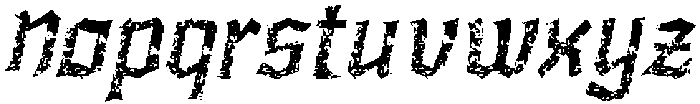 CS Alchemy Stamp Italic otf (400) Font LOWERCASE