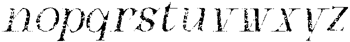 CS Alden Stamp Italic otf (400) Font LOWERCASE