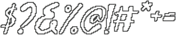 CS Aleksi Pixel Outline otf (400) Font OTHER CHARS
