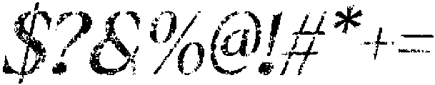 CS Alenka Stamp Italic otf (400) Font OTHER CHARS