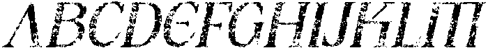CS Alenka Stamp Italic otf (400) Font UPPERCASE
