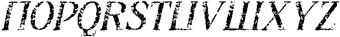 CS Alenka Stamp Italic otf (400) Font UPPERCASE