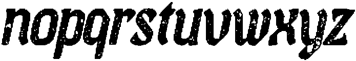 CS Algert Stamp Italic otf (400) Font LOWERCASE