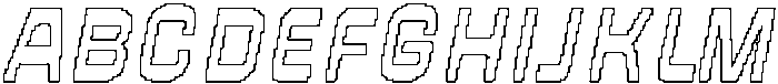 CS Algoma Pixel Outline otf (400) Font UPPERCASE