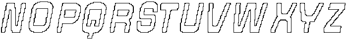 CS Algoma Pixel Outline otf (400) Font UPPERCASE