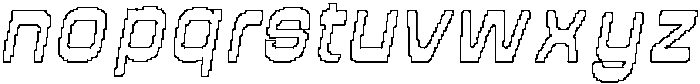 CS Algoma Pixel Outline otf (400) Font LOWERCASE