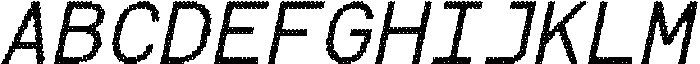 CS Alice Mono Disco Italic otf (400) Font UPPERCASE