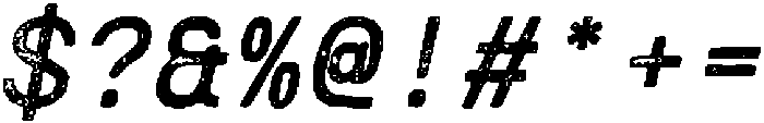 CS Alice Mono Stamp Italic otf (400) Font OTHER CHARS