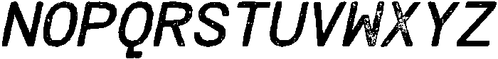 CS Alice Mono Stamp Italic otf (400) Font UPPERCASE