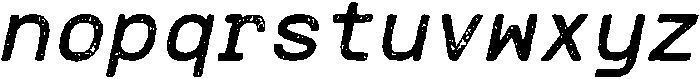 CS Alice Mono Stamp Italic otf (400) Font LOWERCASE