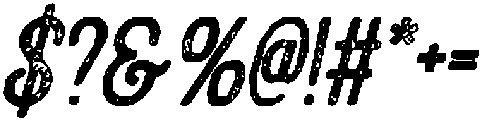 CS Alicent Stamp Italic otf (400) Font OTHER CHARS