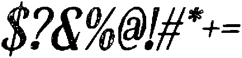 CS Alistair Stamp Italic otf (400) Font OTHER CHARS