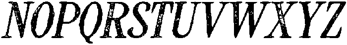 CS Alistair Stamp Italic otf (400) Font UPPERCASE