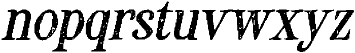 CS Alistair Stamp Italic otf (400) Font LOWERCASE