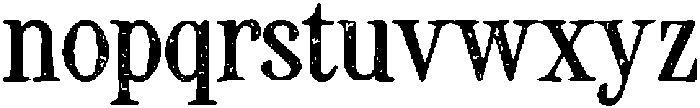 CS Alistair Stamp Regular otf (400) Font LOWERCASE
