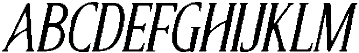 CS Allegory Drawn Italic otf (400) Font UPPERCASE