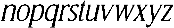 CS Allegory Drawn Italic otf (400) Font LOWERCASE