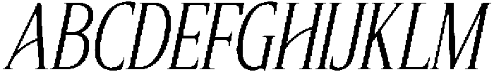 CS Allegory Italic otf (400) Font UPPERCASE