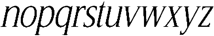 CS Allegory Italic otf (400) Font LOWERCASE