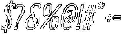 CS Allegory Pixel Outline otf (400) Font OTHER CHARS