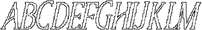 CS Allegory Pixel Outline otf (400) Font UPPERCASE