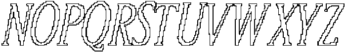 CS Allegory Pixel Outline otf (400) Font UPPERCASE