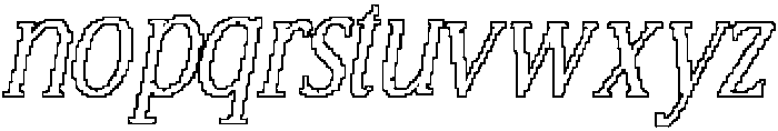 CS Allegory Pixel Outline otf (400) Font LOWERCASE